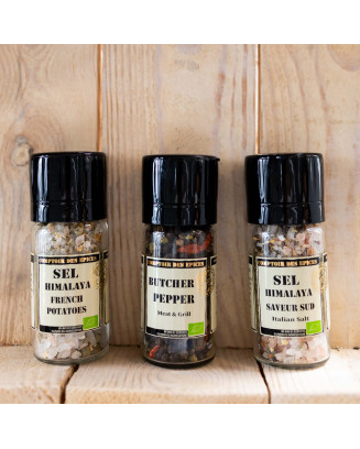Comptoir des Epices - Trio de moulin - La Cave Epicurienne