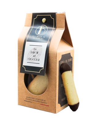 Biscuiterie de Thorembais - Langue de chat chocolat - La Cave Epicurienne