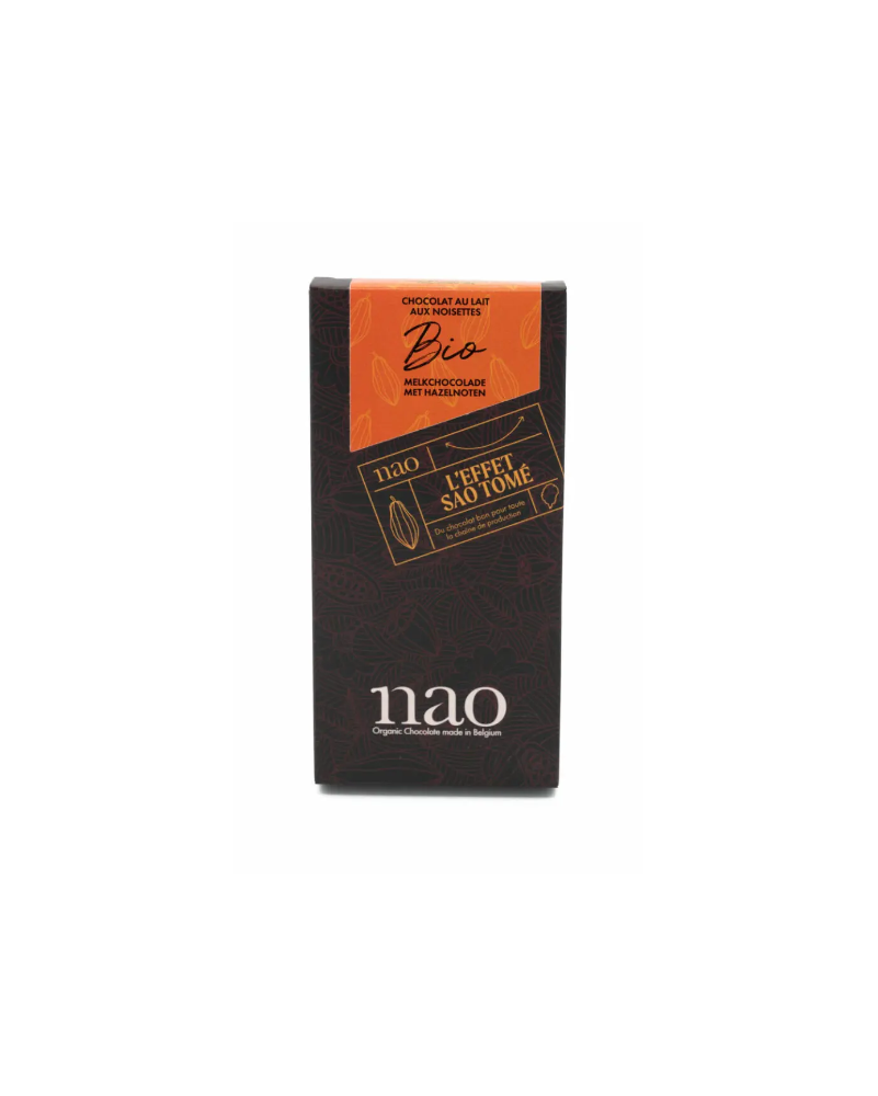 Nao -Tablette chocolat lait noisette bio - La Cave Epicurienne