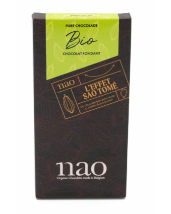 Nao -Tablette chocolat noir 72% Sao Tomé bio - La Cave Epicurienne