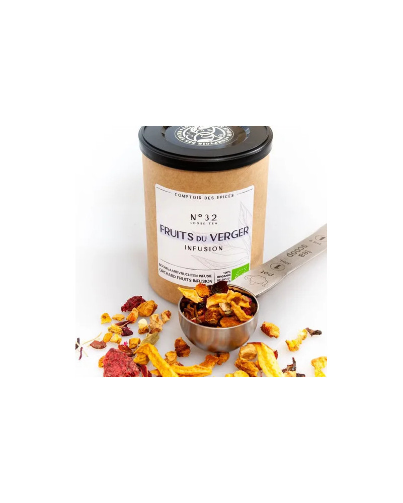 Comptoir des Epices - Tisane fruits du verger  Bio - La Cave Epicurienne