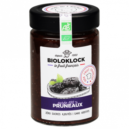 Purée de Pruneaux 100% fruits Bio - 210 g