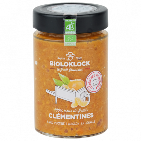 Confiture allégée clémentines - Bioloklock - La Cave Epicurienne