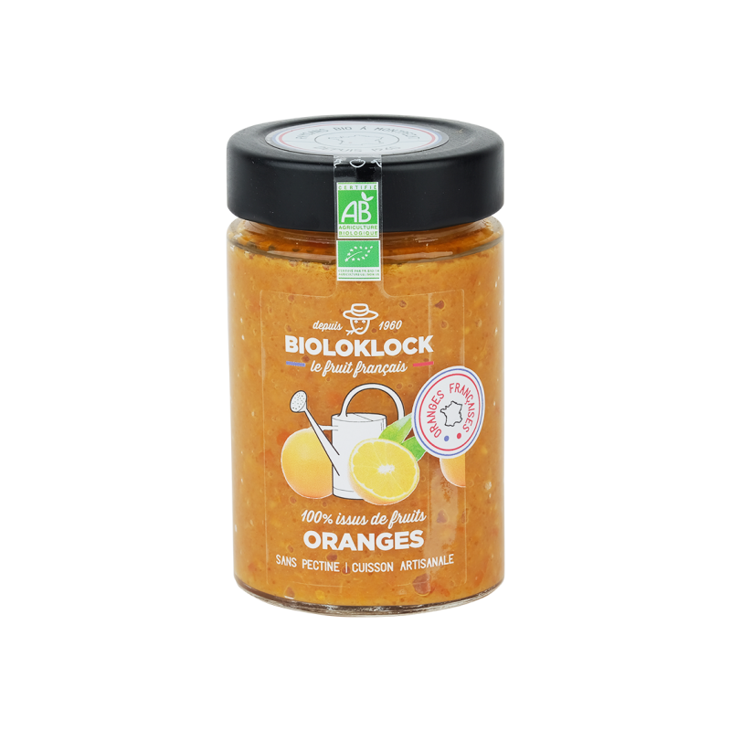 Oranges 70% - Confiture 100% issus de fruits - Bioloklock - La Cave Epicurienne
