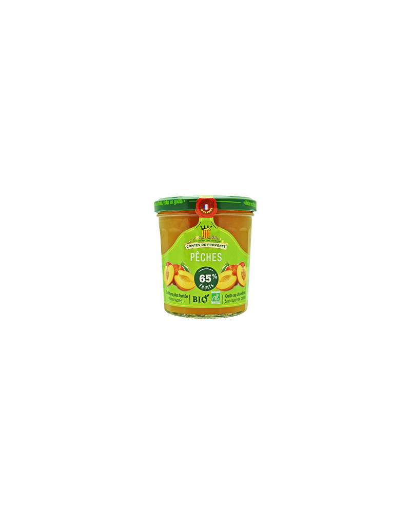 Comtes de Provence - Pêches - Confiture Bio - La Cave Epicurienne