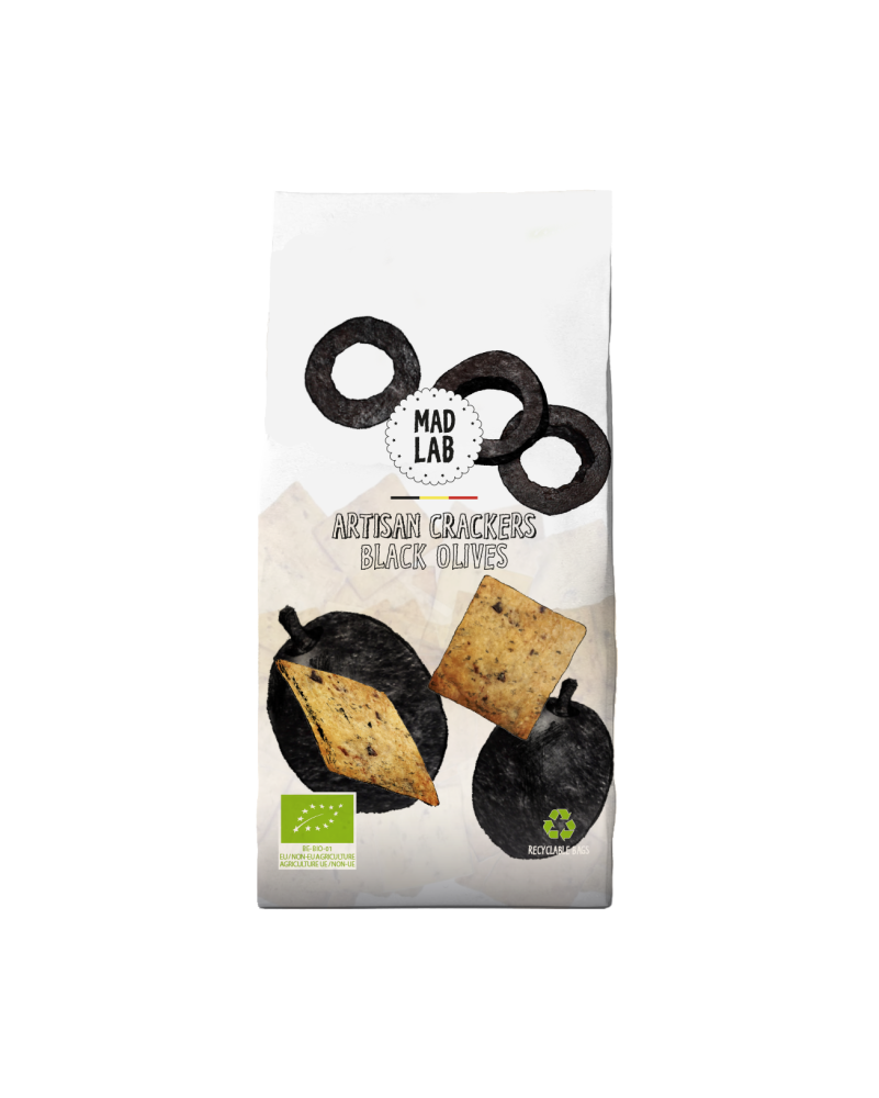 Mad Lab - Crackers met zwarte olijven - La Cave Epicurienne