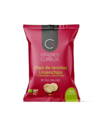 Linzenchips met zout - Graines de cureiux - La Cave Epicurienne