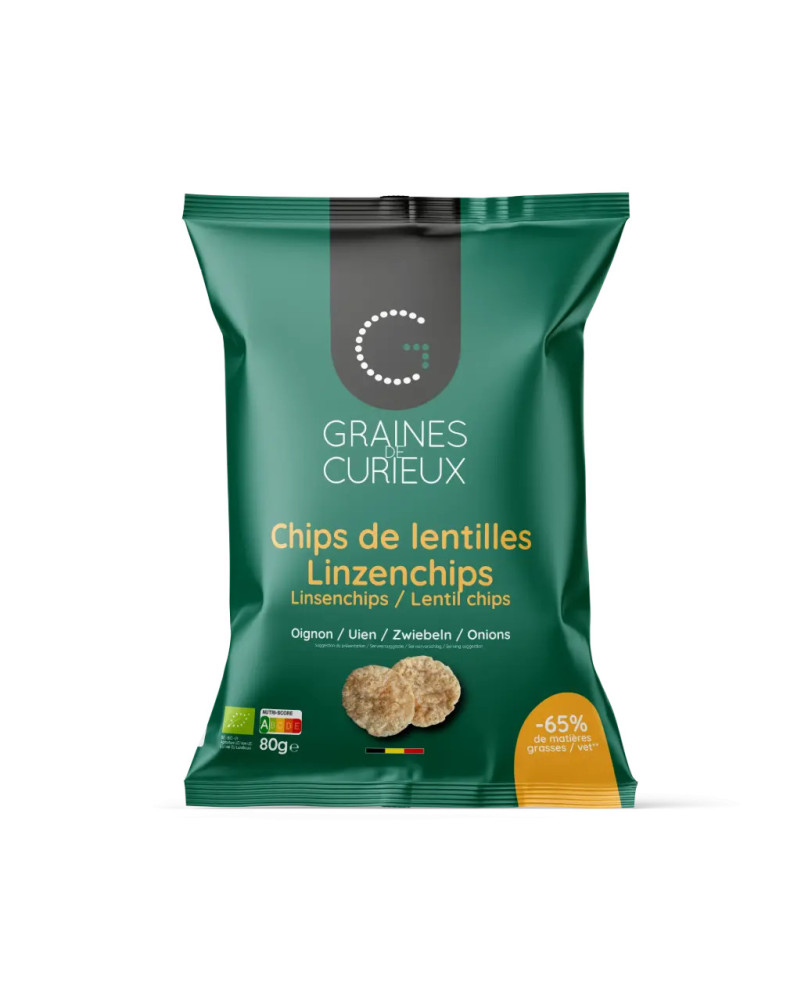 Linzenchips en uien bio - Graines de Curieux - La Cave Epicurienne
