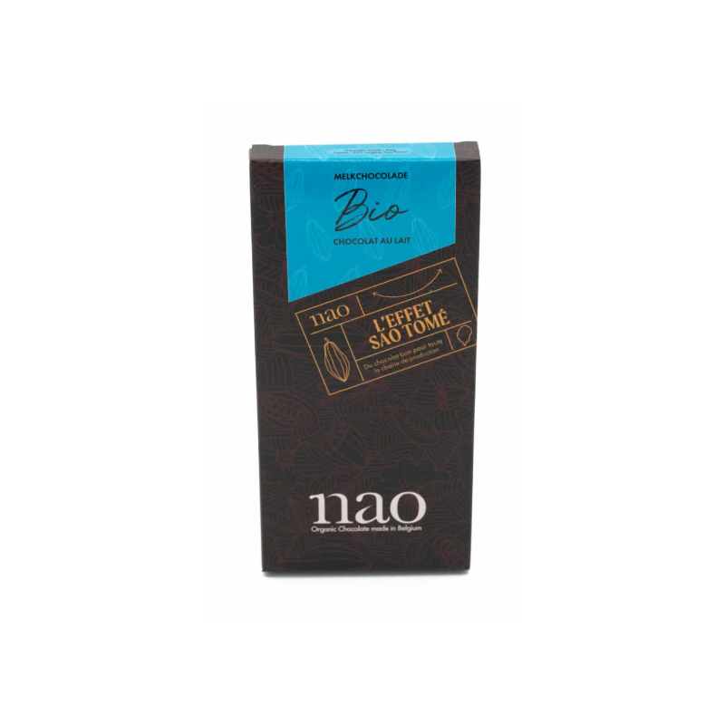 Nao - Sao Tomé 45% - Melkchocolade - Bio - La Cave Epicurienne Nao - Sao Tomé 45% - Melkchocolade - Bio - La Cave Epicurienne
