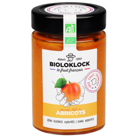 Abrikozenpuree 100% fruit - Bioloklock - La Cave Epicurienne