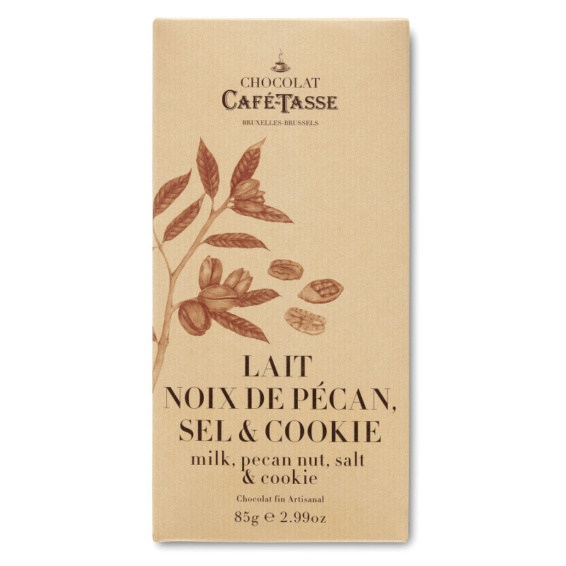 Tablette lait et noix de pécan - Café-Tasse - La Cave Epicurienne Tablette lait et noix de pécan - Café-Tasse - La Cave Epicurienne