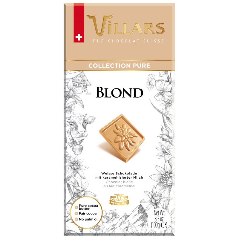 Blond - Chocolat suisse Villars - La Cave Epicurienne