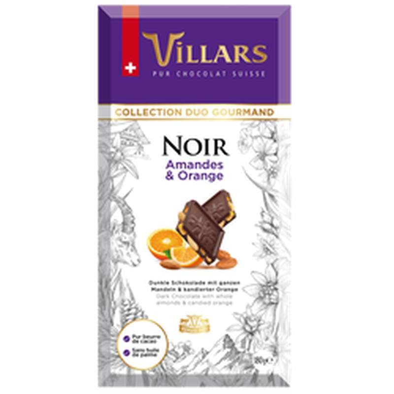 Amandelen en sinaasappelschil in een pure chocolade - Villars - La Cave Epicurienne