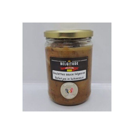 Gehaktballetjes in Luikse saus  - La Cave Epicurienne