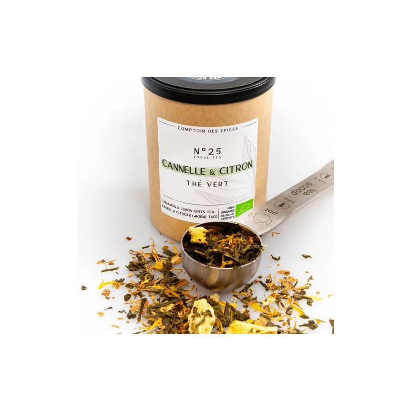 Comptoir des Epices - Thé vert citron cannelle - La Cave Epicurienne