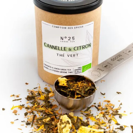 Comptoir des Epices - Thé vert citron cannelle - La Cave Epicurienne