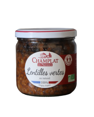 Champlat - Lentilles vertes cuites au naturel Bio - La Cave Epicurienne