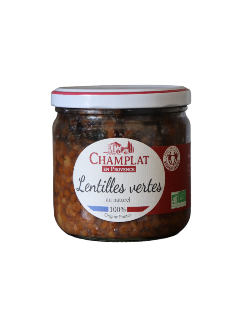 Champlat - Lentilles vertes cuites au naturel Bio - La Cave Epicurienne