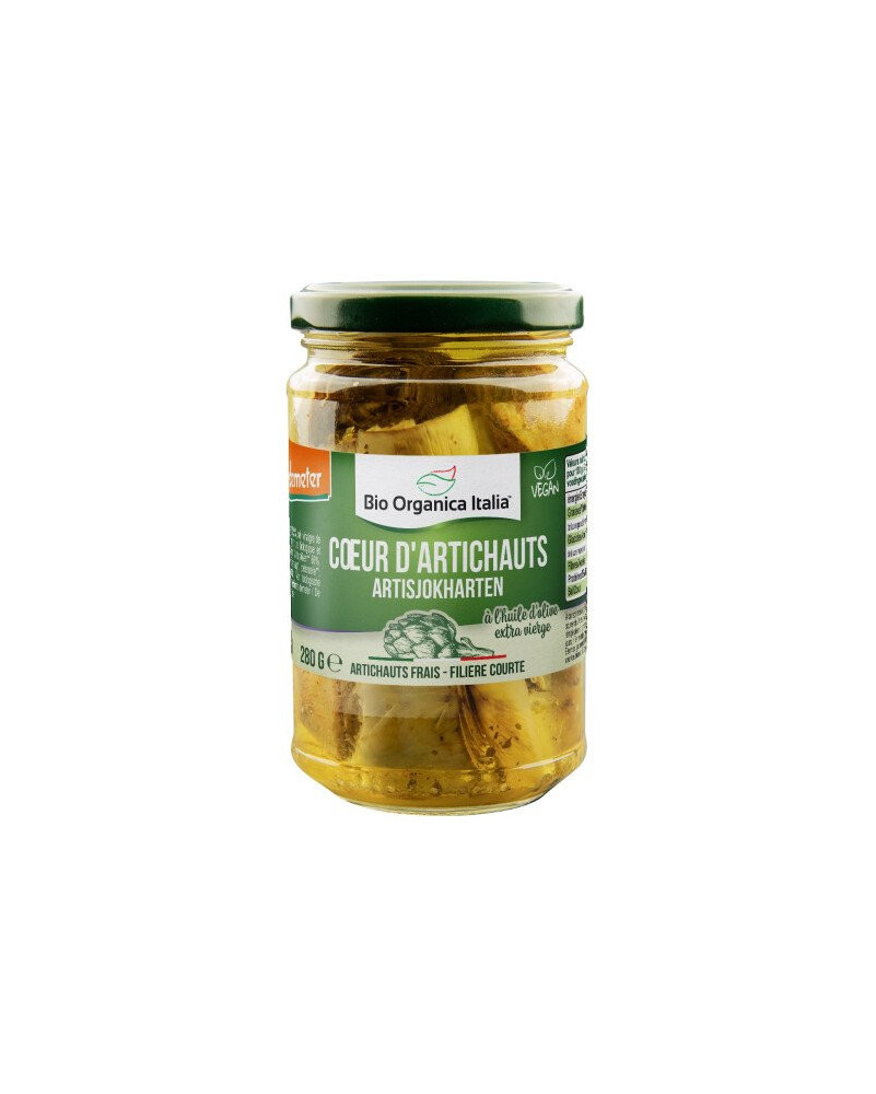 Coeurs d'artichauts à l'huile d'olive Bio 280g