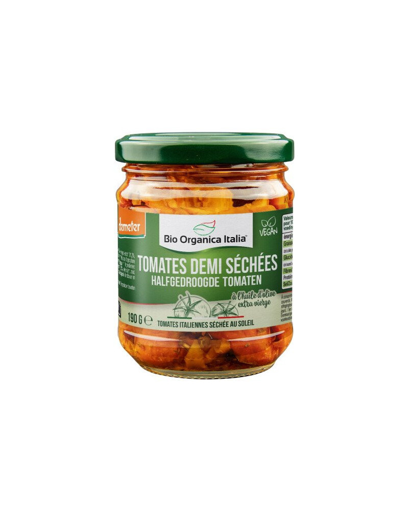 Tomates demi-séchées à l'huile d'olive Bio 190g