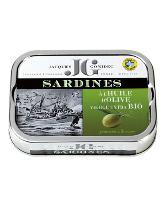 Jacques Gonidec - Sardines in olijfolie  Bio - La Cave Epicurienne
