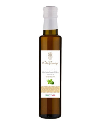 Huile d'olive au basilic - Huile d'olive extra vierge - La Cave Epicurienne