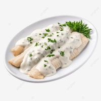Poisson en sauce
